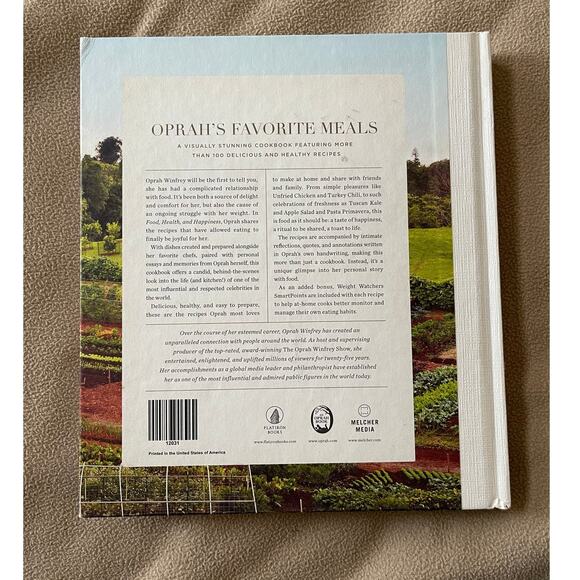 Food Health & Happiness by Oprah Winfrey Hardcover Cookbook Great Recipes WW - Picture 2 of 9